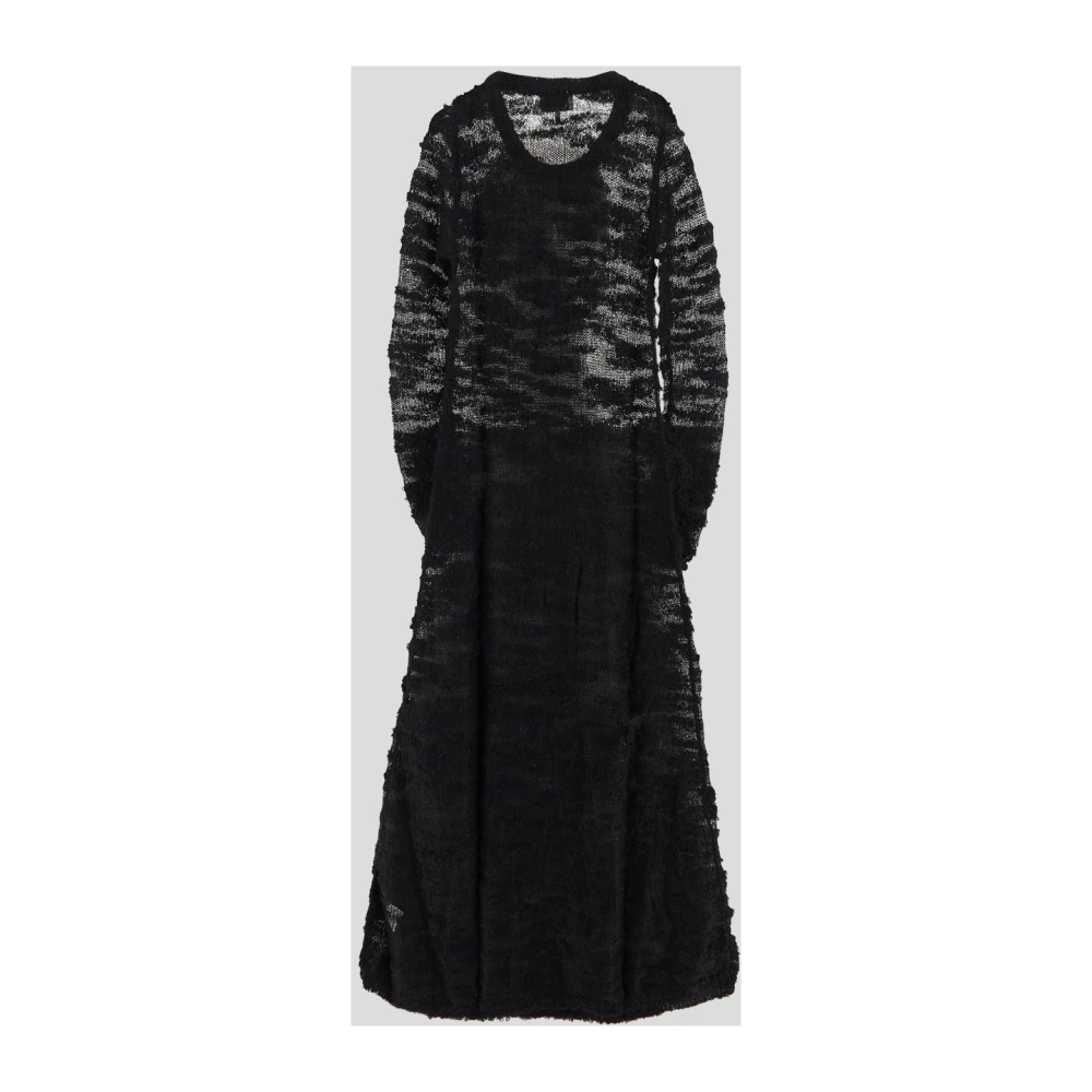 Ganni Zwarte Mohair Damesjurk Black Dames