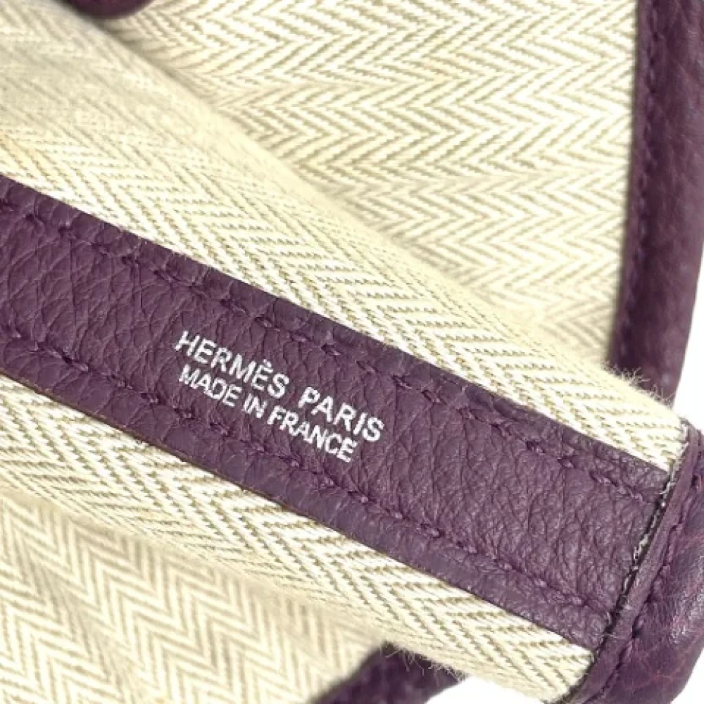 Hermès Vintage Pre-owned Leather handbags Purple Dames