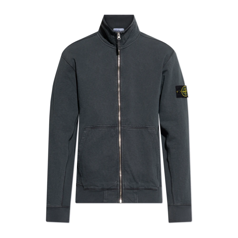 Stone Island Sweatshirt met opstaande kraag Gray Heren