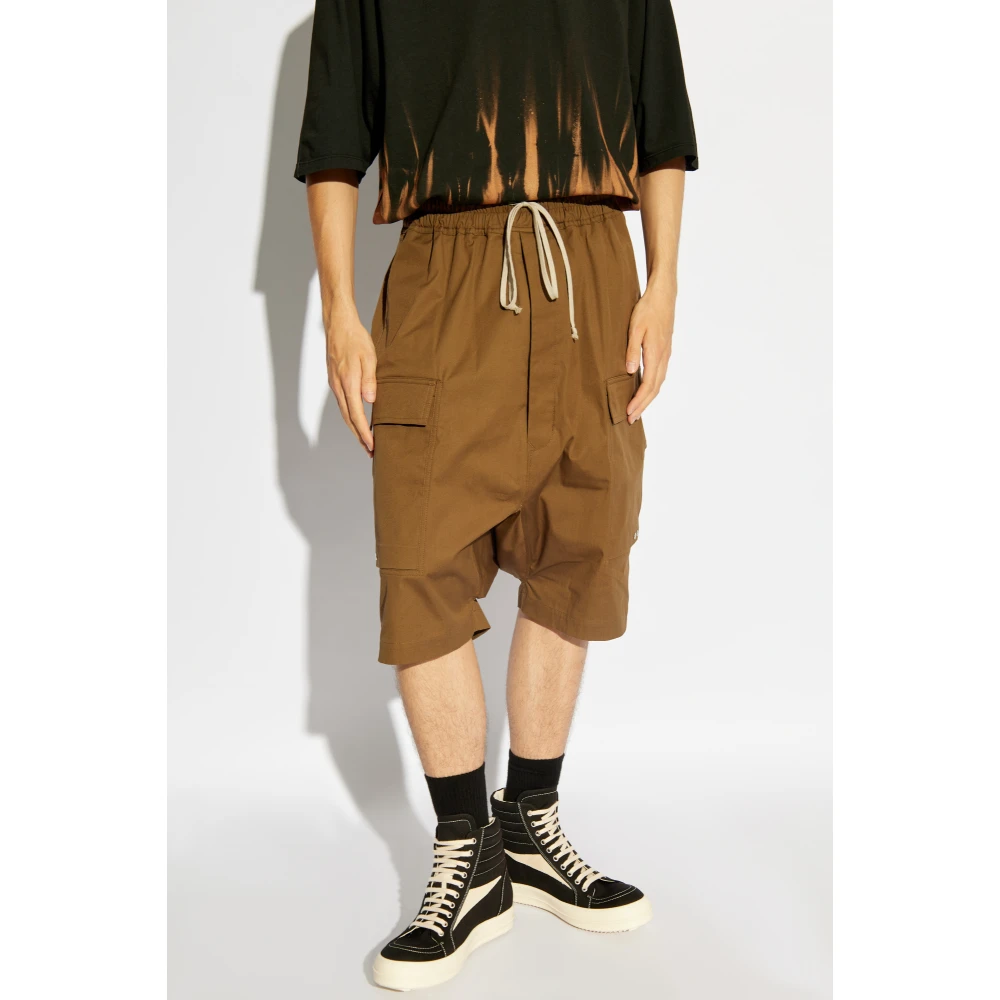 Rick Owens Pods Shorts Brown Heren