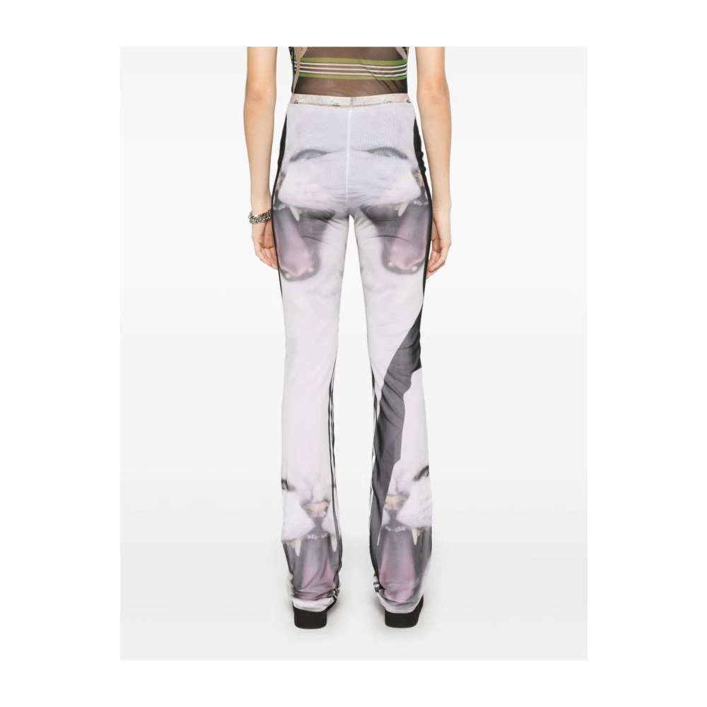 Ottolinger Witte Broek met Elastische Tailleband Multicolor Dames