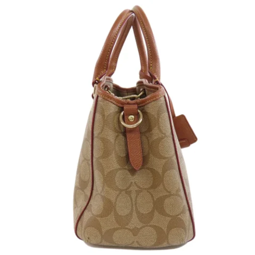 Coach Pre-owned Canvas handbags Brown Dames