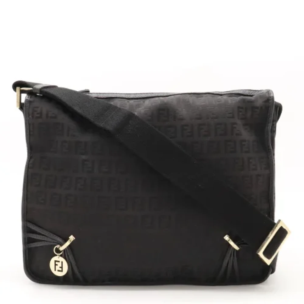 Fendi Vintage Pre-owned Canvas crossbody-bags Black Dames