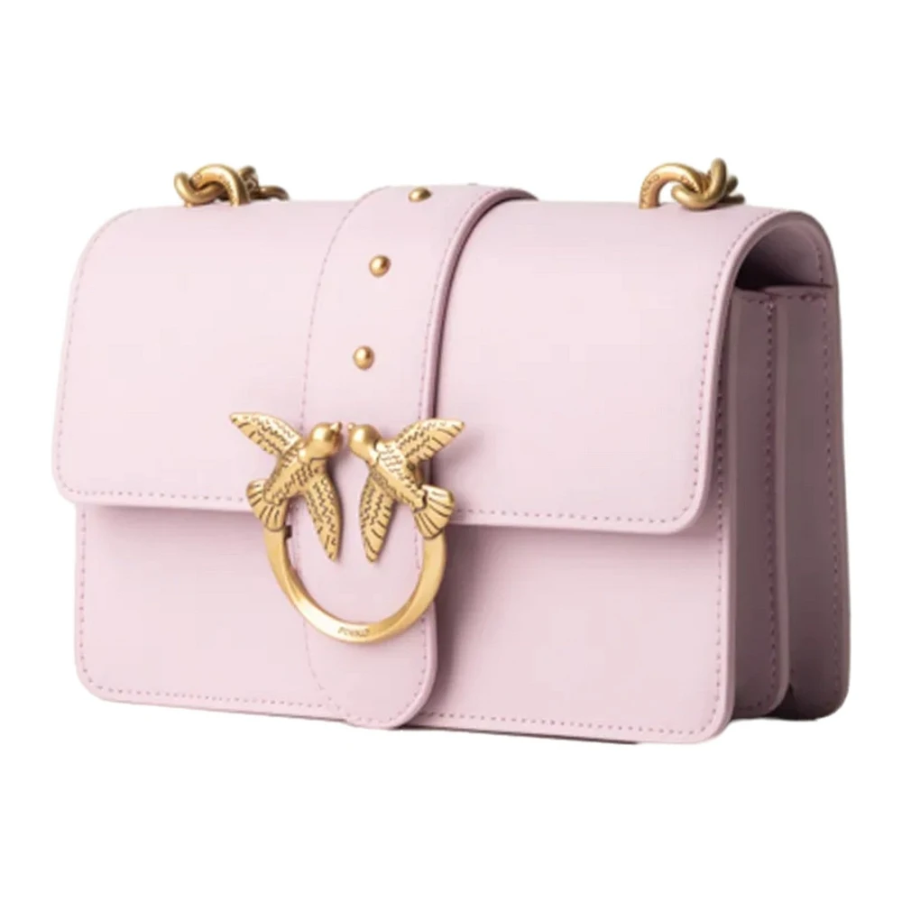 pinko Leren schoudertas met modelnaam Pink Dames