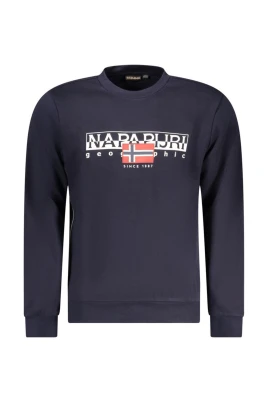 Blå Logo Print Crew Neck Sweatshirt