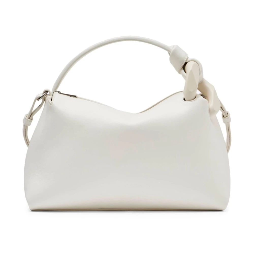JW Anderson Gestructureerd Lederen Witte Top Handvat Tas White Dames