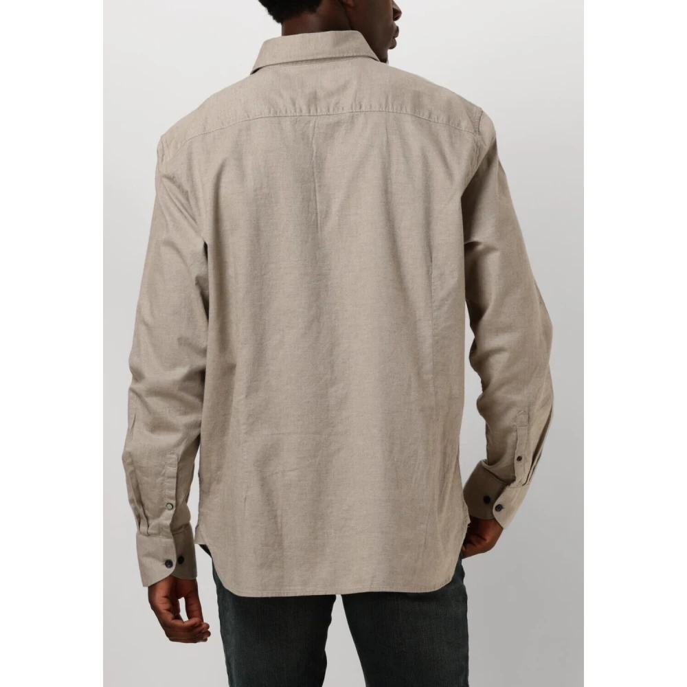 Dstrezzed Taupe Casual Olav Overhemd Beige Heren