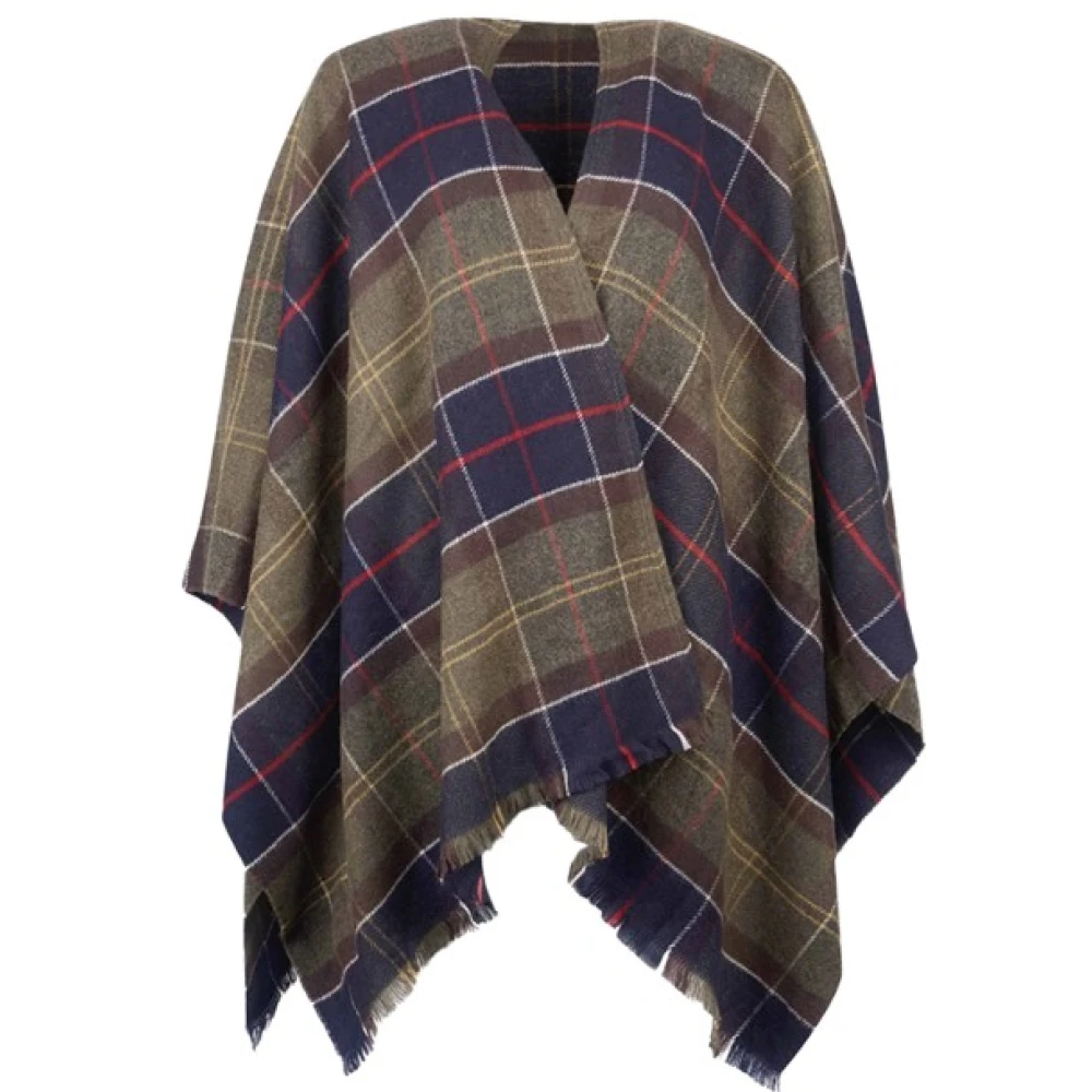 Barbour Stijlvolle Tartan Serape Wrap Multicolor Dames