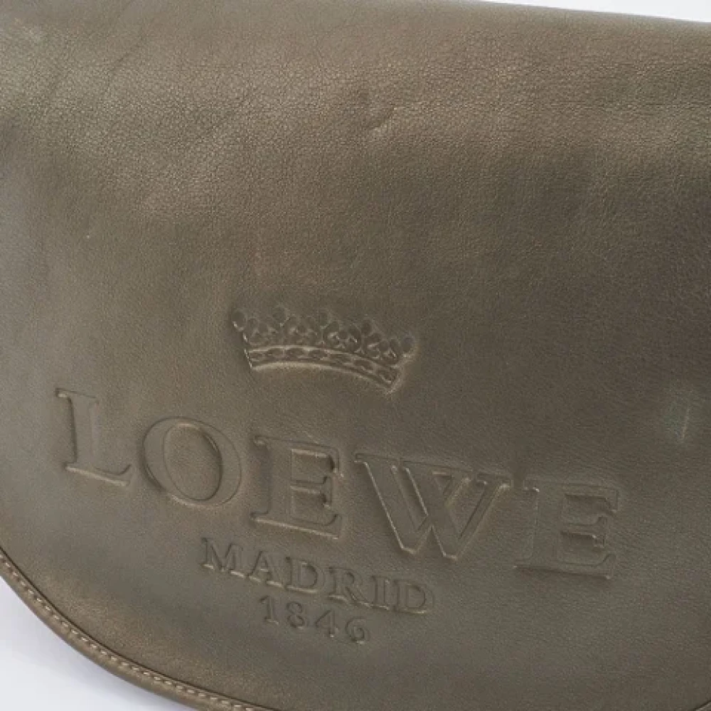 Loewe Pre-owned Leather shoulder-bags Brown Dames