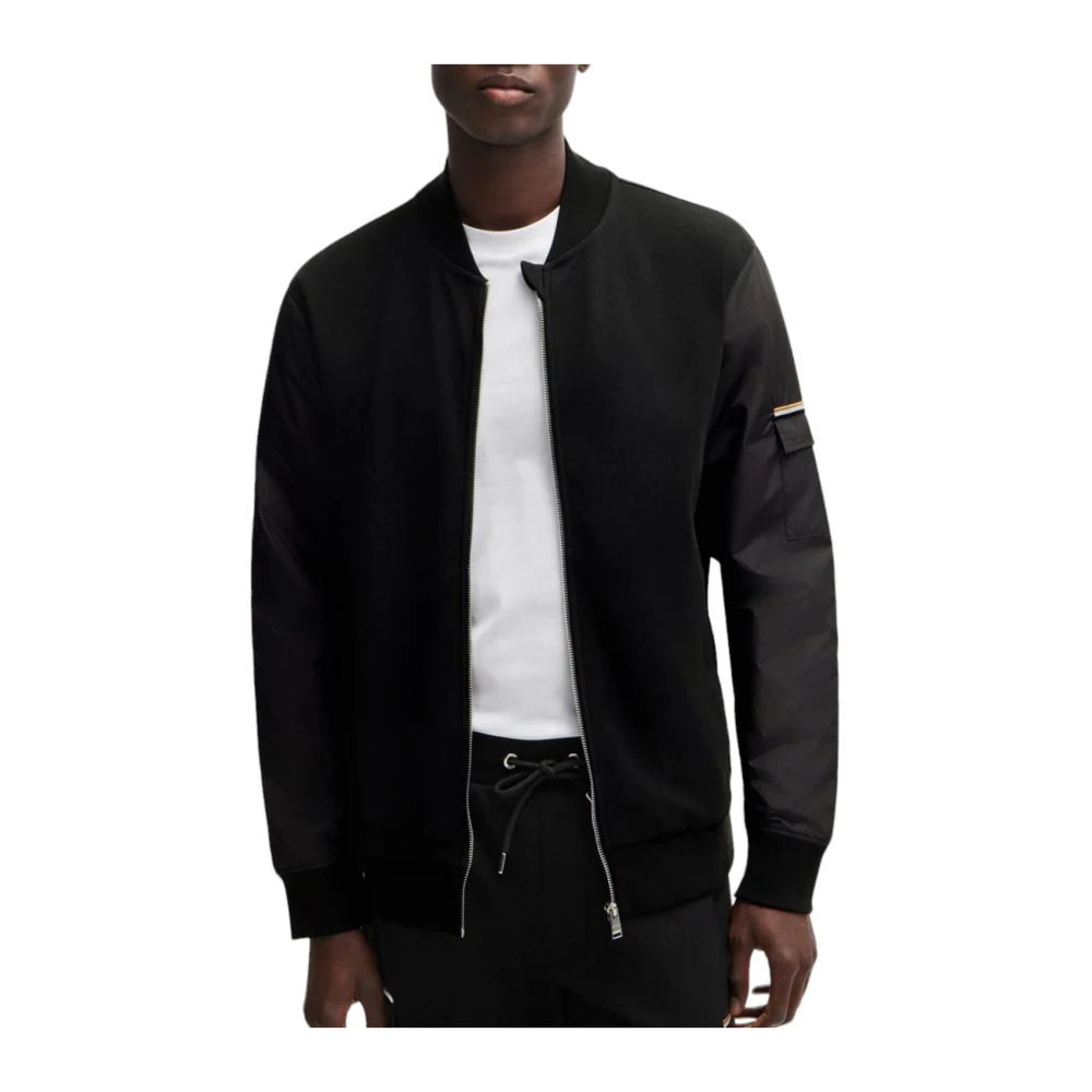 Boss Zwarte C-Skiles Sweatshirt Black Heren