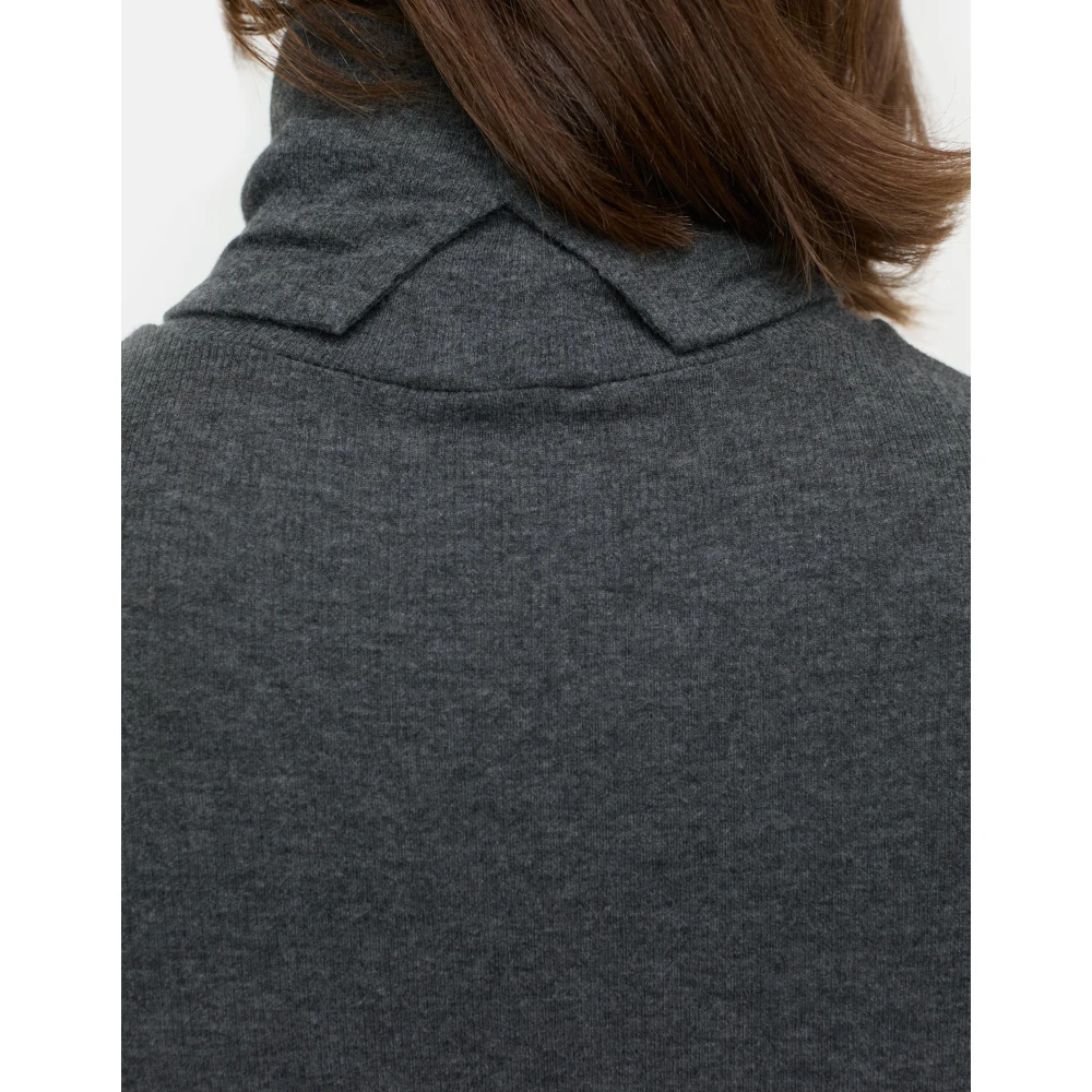 closed Donkergrijze Trui Gray Dames