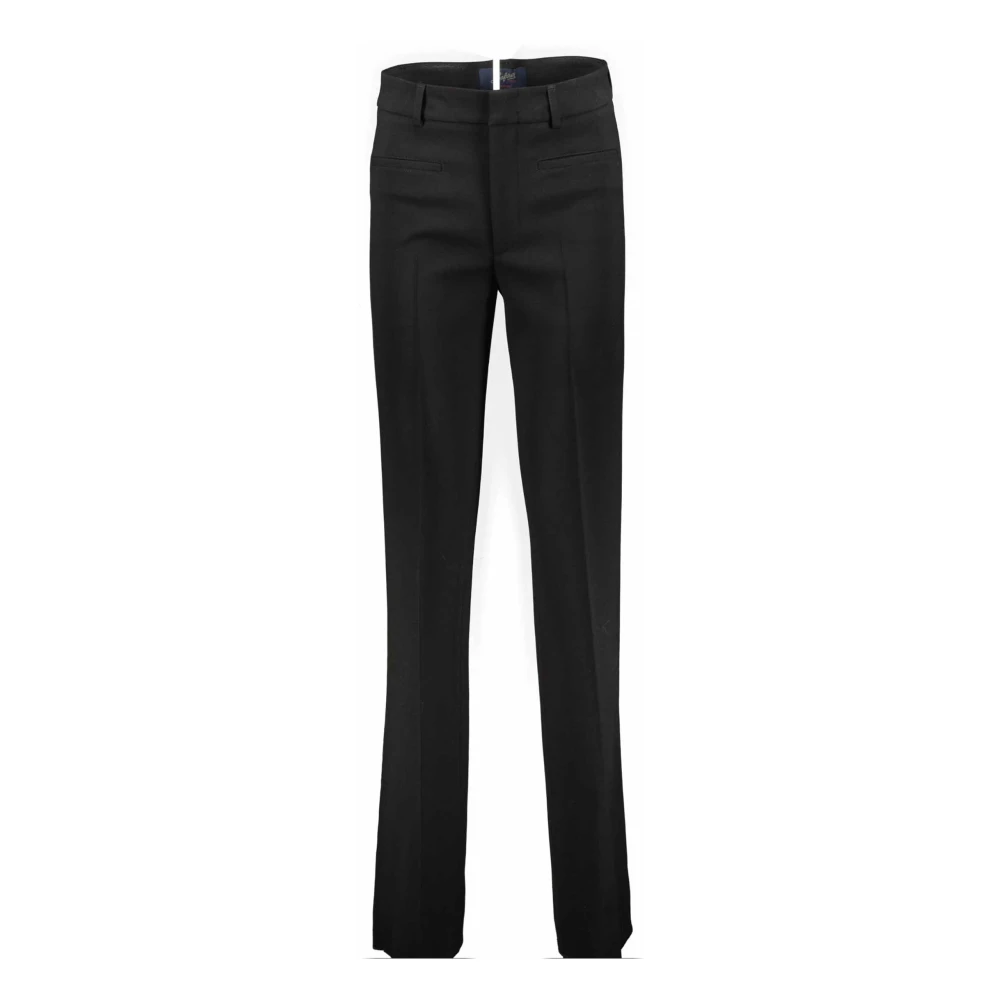 Seafarer Wollen Stretch Rechte Broek Blue Dames