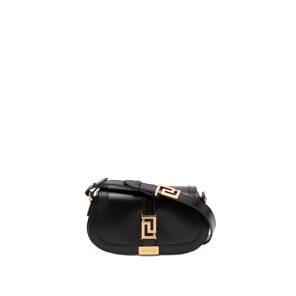 Versace Leren Mini Tas Black Dames