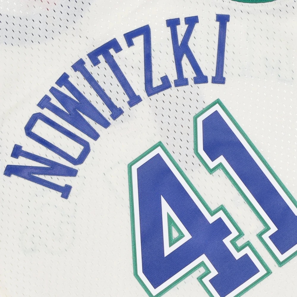 Mitchell & Ness Basketbal Tanktop Dirk Nowitzki 1998 White Heren