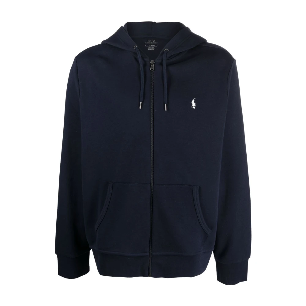 Polo Ralph Lauren Men's Blue Zip-Throughs, 2XL, Zip Hooded Sweatshirt