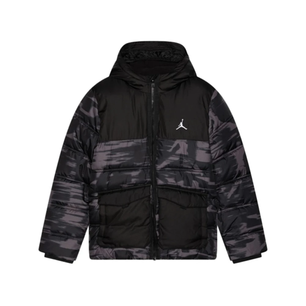 Jordan Nike Faux Down Jas Black Heren