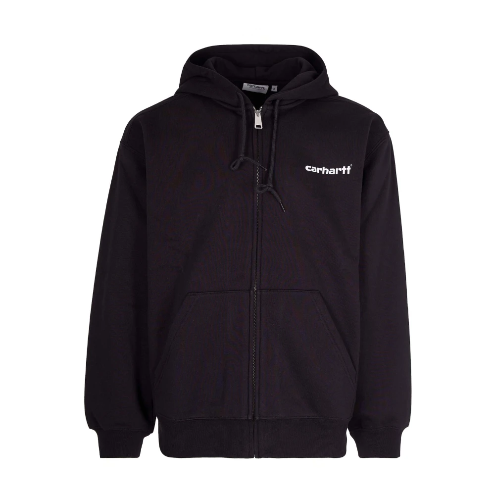 Carhartt Wip Men's Black Zip-Up Sweatshirt - Zip-Throughs - L - Sweatshirts & Hoodies