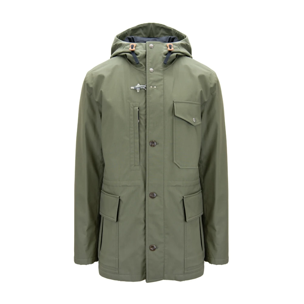 Fay - Coats > Parkas - Green - Fay - Modalova