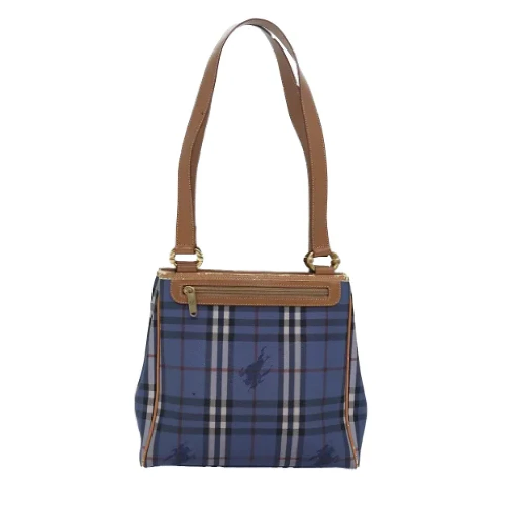 Burberry Vintage Pre-owned Leather totes Blue Dames