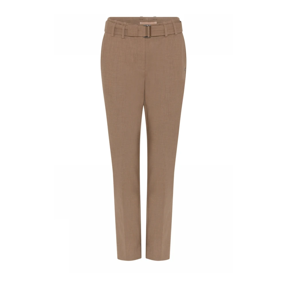 Gustav Regular Pants Bukser Portabella Brown, Dam