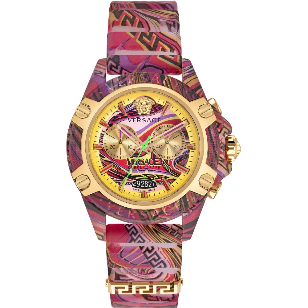 Versace Chrono Active Silikonklocka Multicolor, Unisex