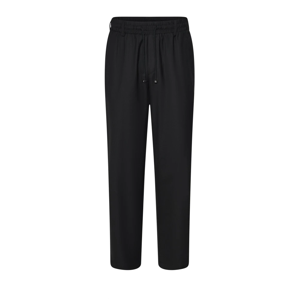 Richmond Men's Black Straight Trousers, M, Pantaloni Con Coulisse