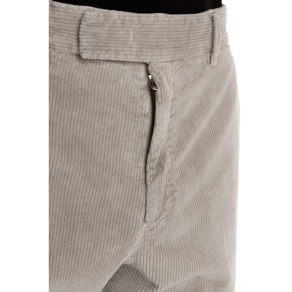 PT Torino Grijze op maat gemaakte broek met rits Gray Heren