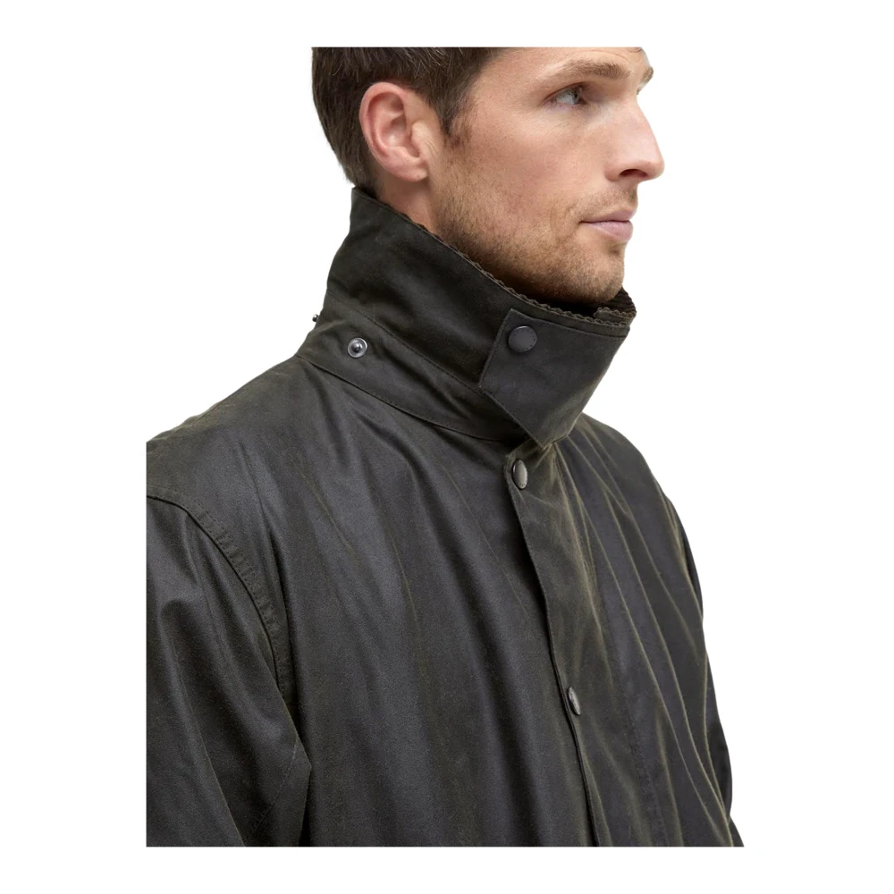 Barbour Classic Northumbria Waxed Jacket Olive Green Heren
