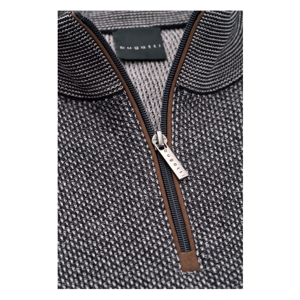 Bugatti Zwarte Trui Stijl 65533b Black Heren
