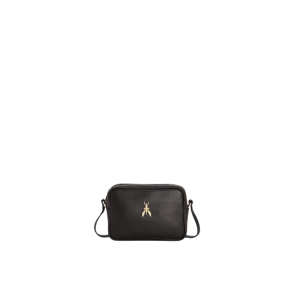 PATRIZIA PEPE Leren Schoudertas Fly Stijl Black Dames