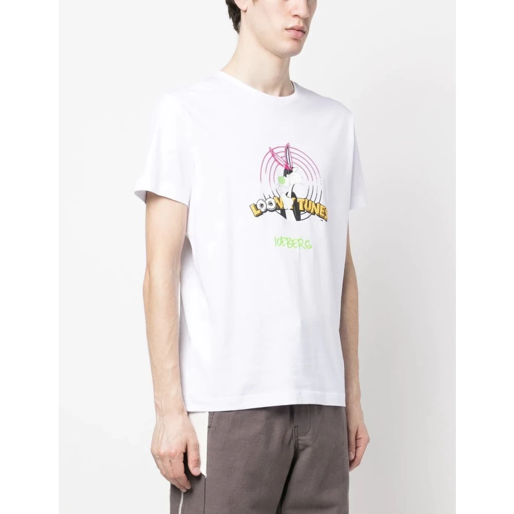 Iceberg Sylvester Milk T-shirt voor mannen White Heren
