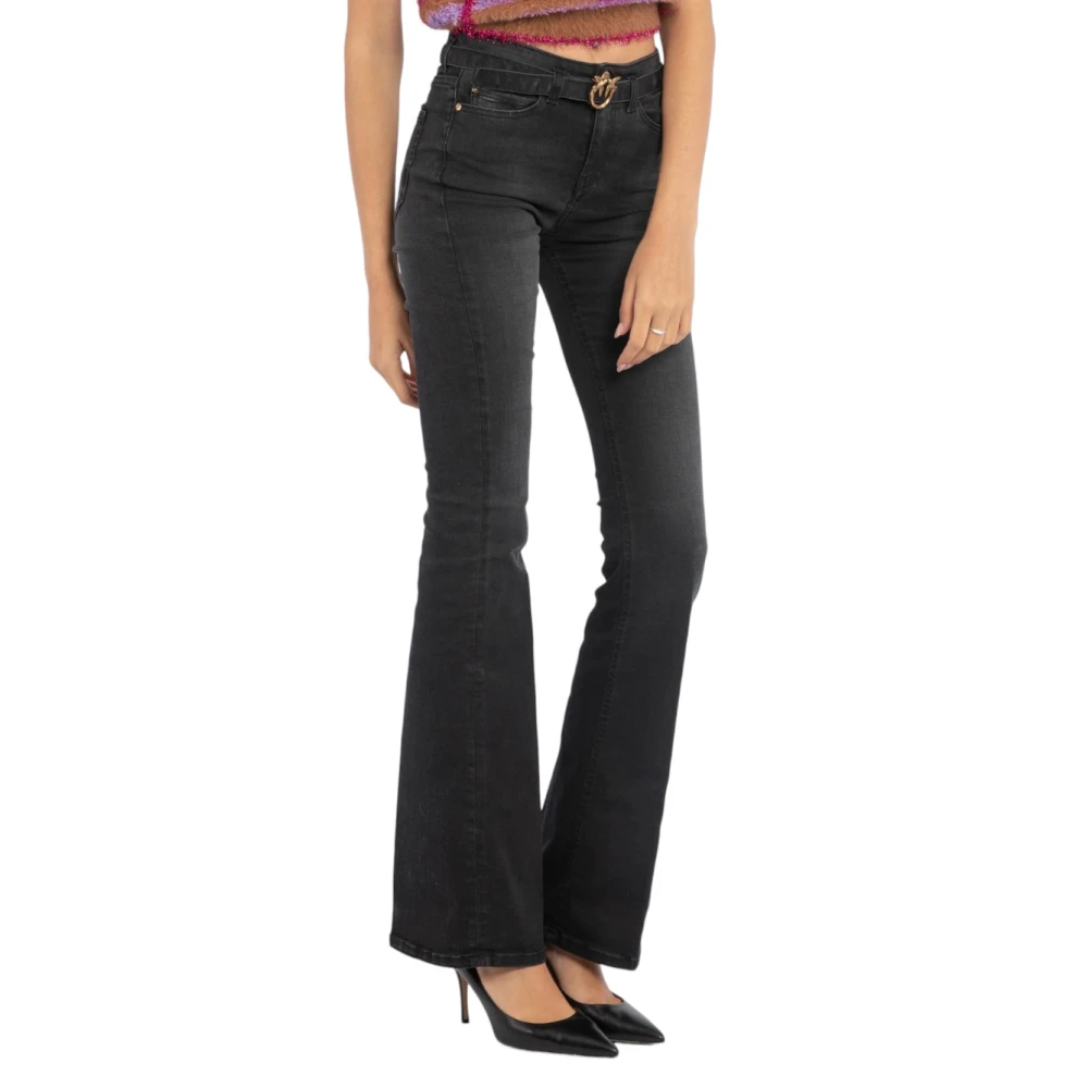 pinko Stijlvolle Denim Jeans Black Dames