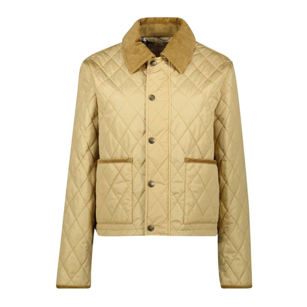Burberry Gewatteerde Beige Jas Lente-Zomer 2025 Beige Dames
