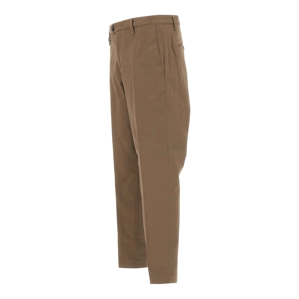 Paolo Pecora Mud Chino Broek Slim Fit Brown Heren