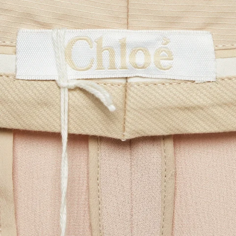 Chloé Pre-owned Fabric bottoms Pink Dames