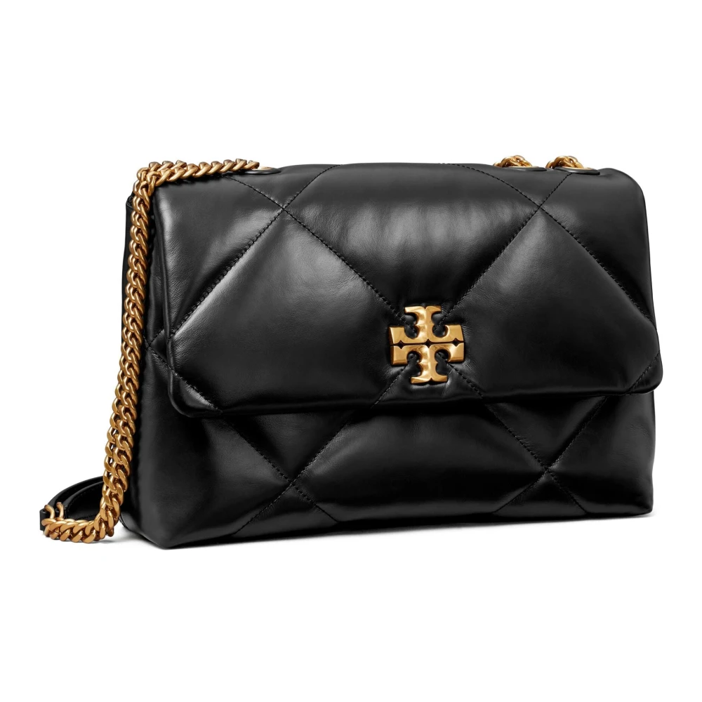 TORY BURCH Diamant Quilt Convertible Crossbody Tas Black Dames