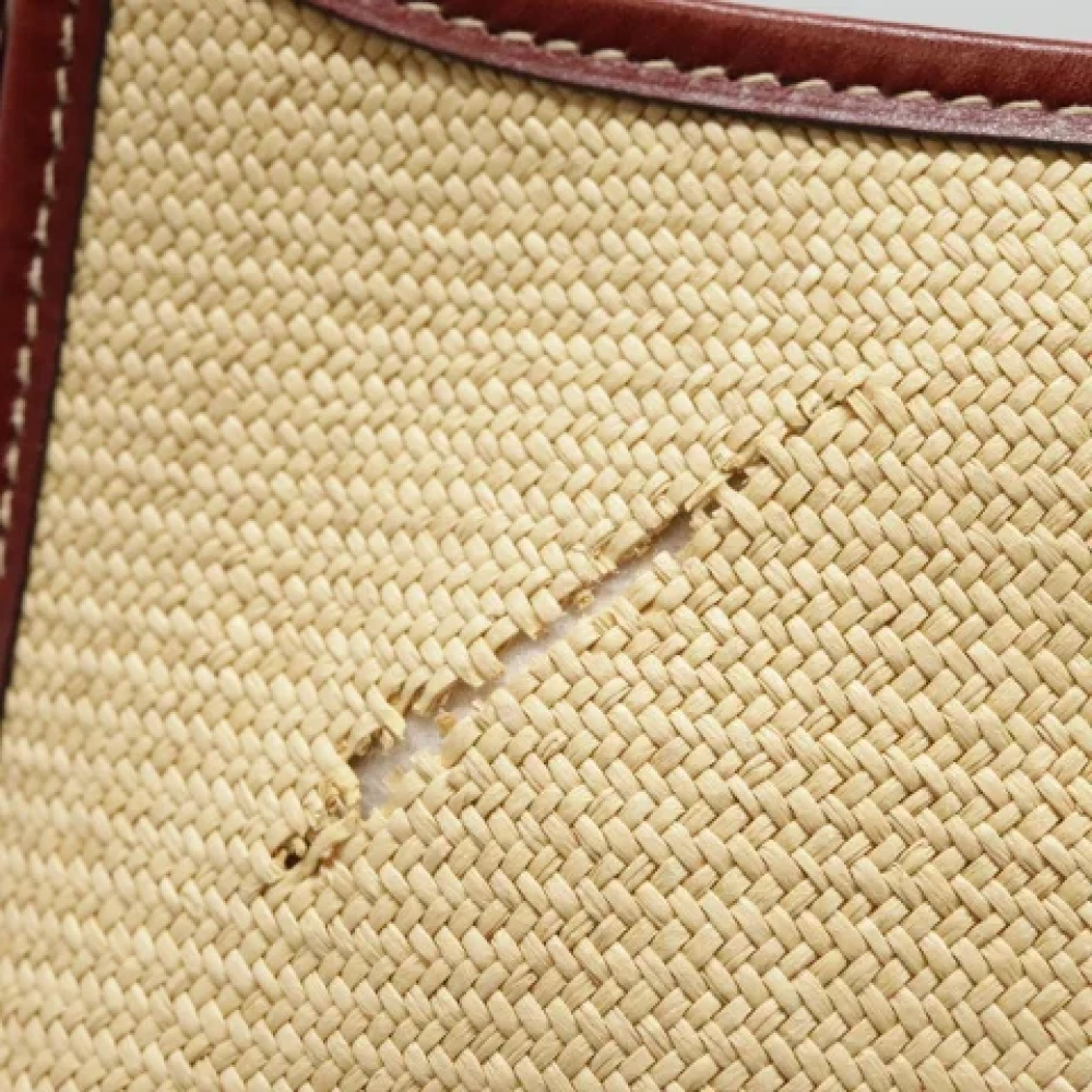 Hermès Vintage Pre-owned Fabric shoulder-bags Beige Dames