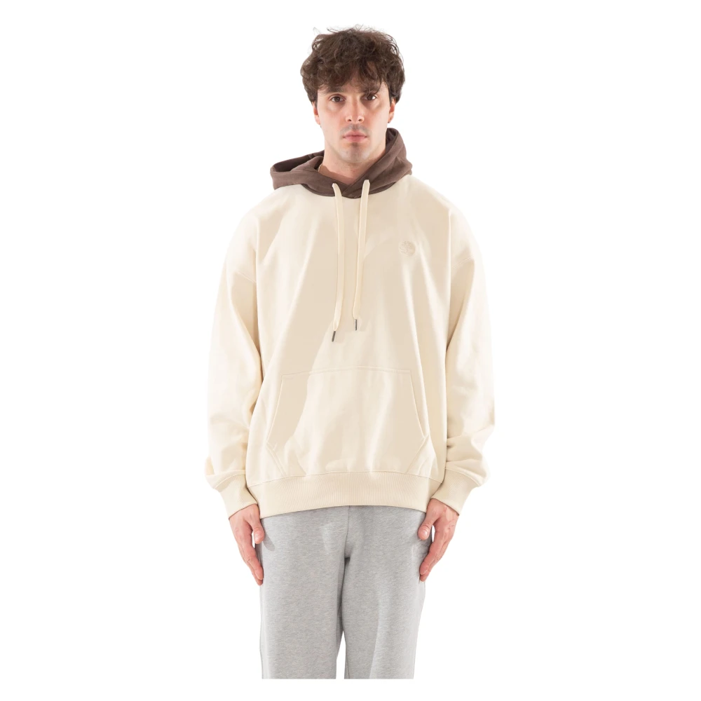 Timberland Comfortabele Boucle Hoodie voor Koud Weer Beige Heren