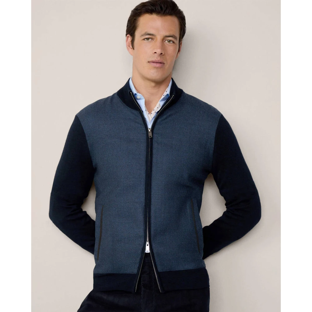 Hackett Stijlvolle London Vest Blue Heren