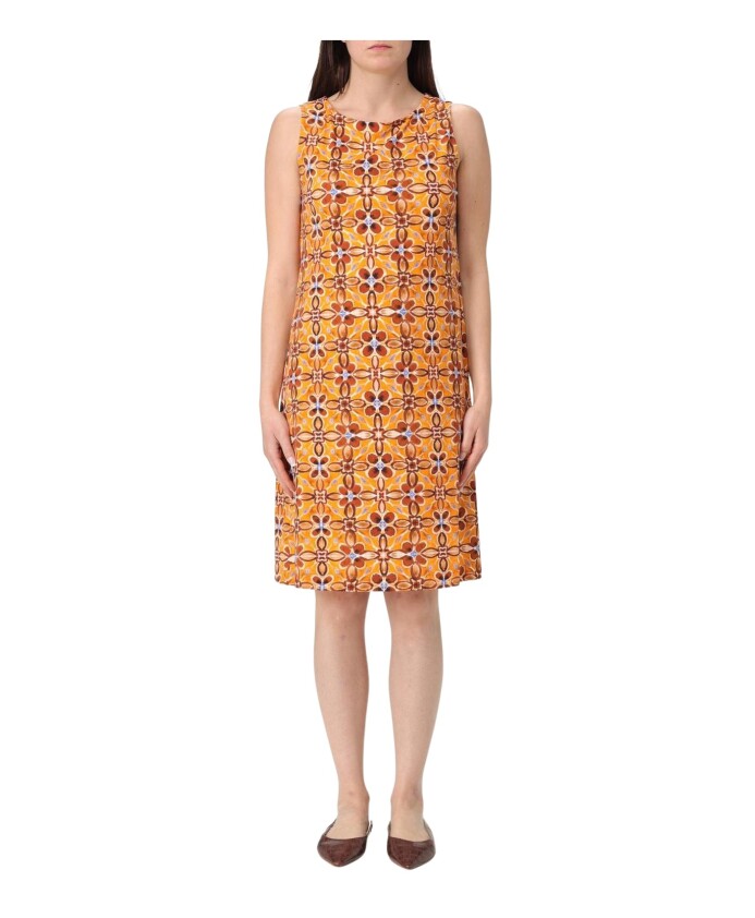 elegante-robe-midi-a-imprime-floral