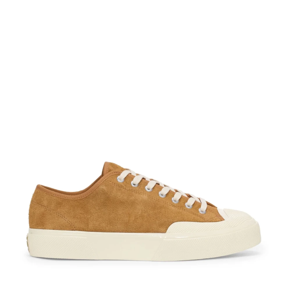 Superga Stijlvolle Werk Schoenen van Harig Suède Heren Schoenen Beige