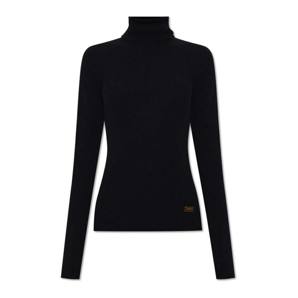 Balmain Women's Black Wool Turtleneck - Turtlenecks - Xs - Knitwear