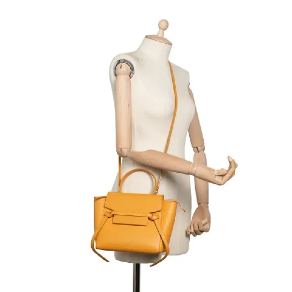 Celine Vintage Pre-owned Leather celine-bags Orange Dames