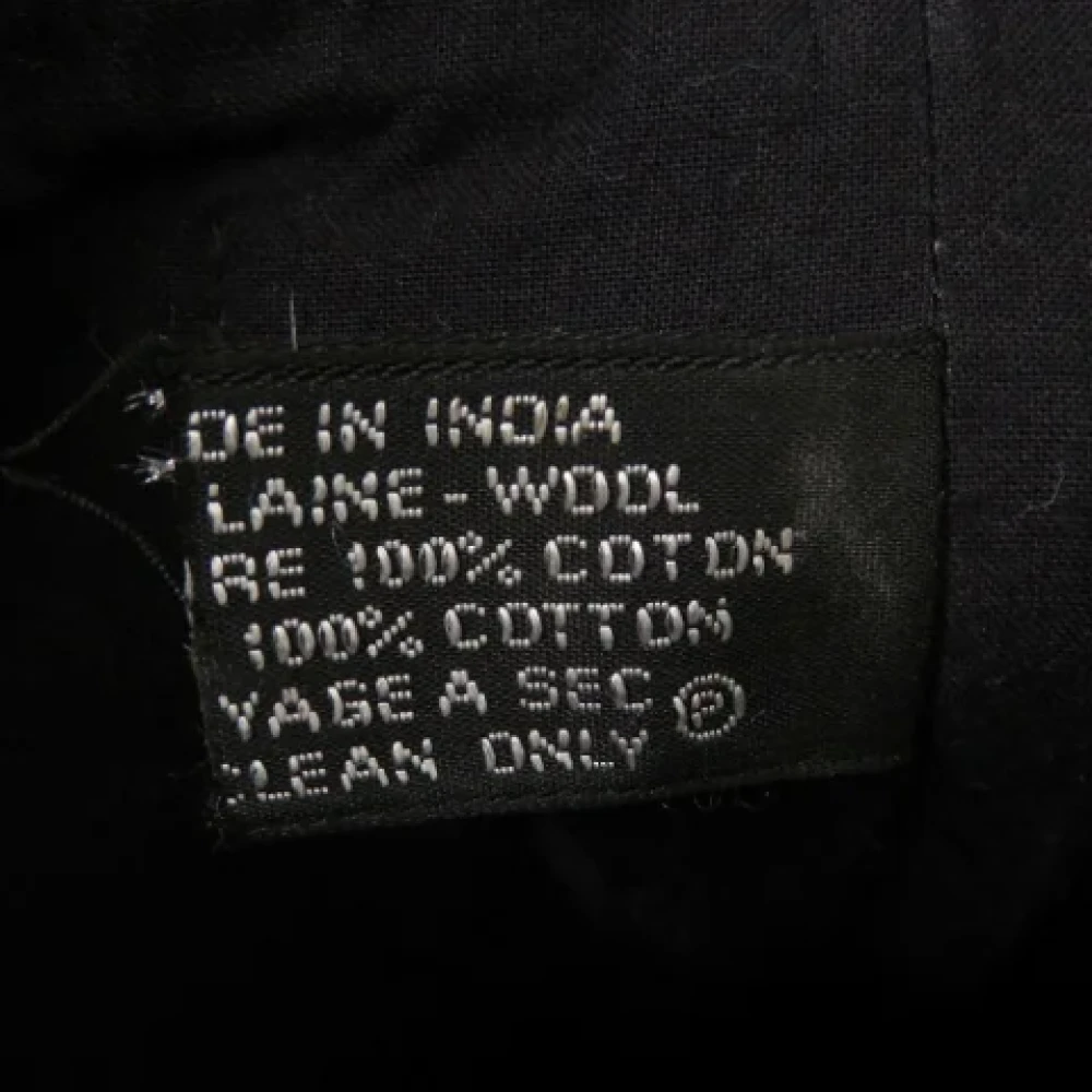 Hermès Vintage Pre-owned Wool totes Black Dames