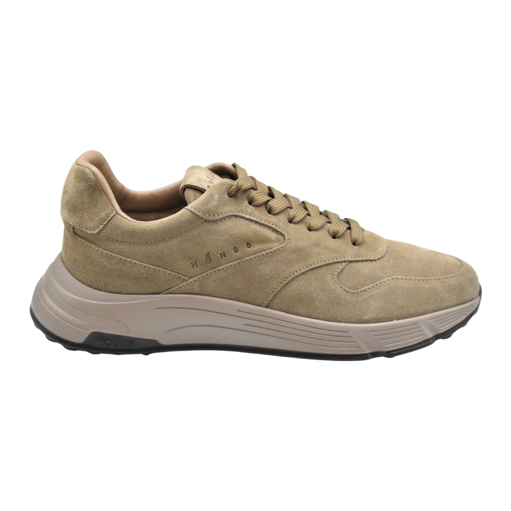 Hogan Stedelijke Vetersneakers Aw25 Heren Schoenen Beige