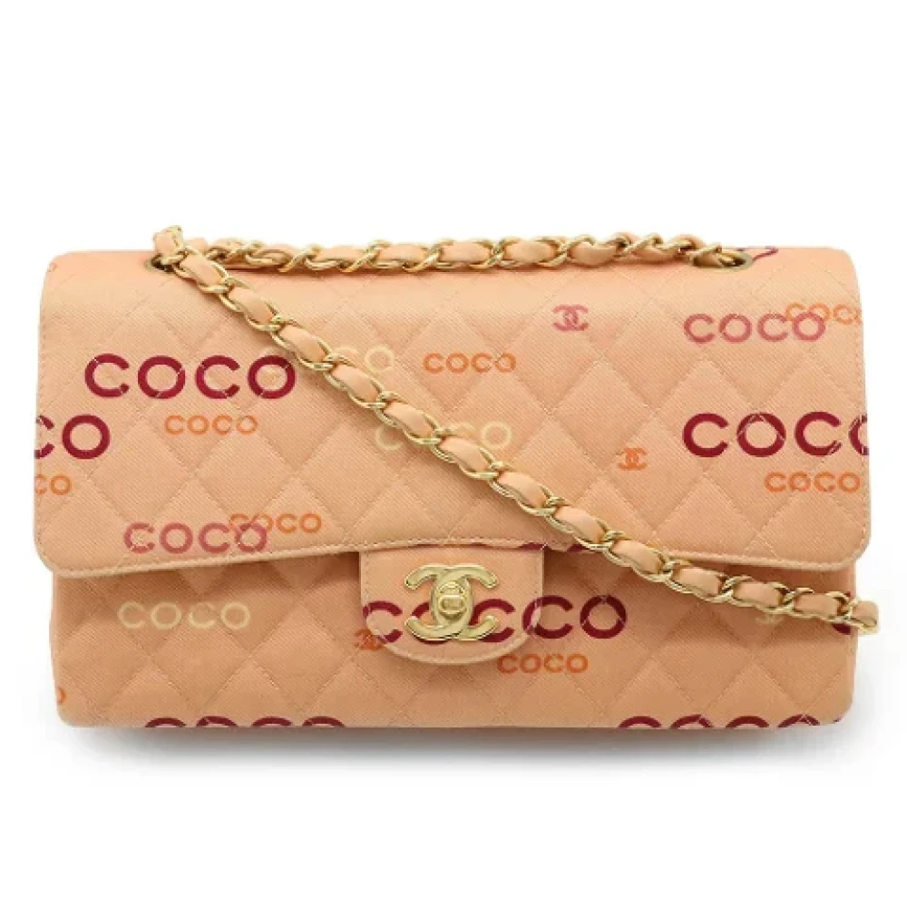Chanel Vintage Pre-owned Canvas shoulder-bags Pink Dames