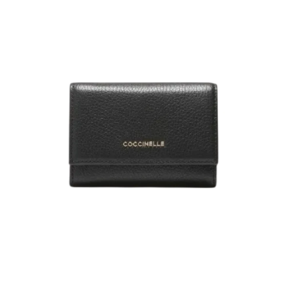 Coccinelle Women's Black Wallets & Cardholders, One Size, Metallic Small Wallet