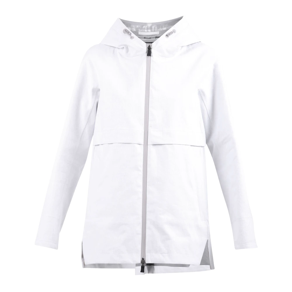 Herno Vrouw Wit Laminar Linen Jacket