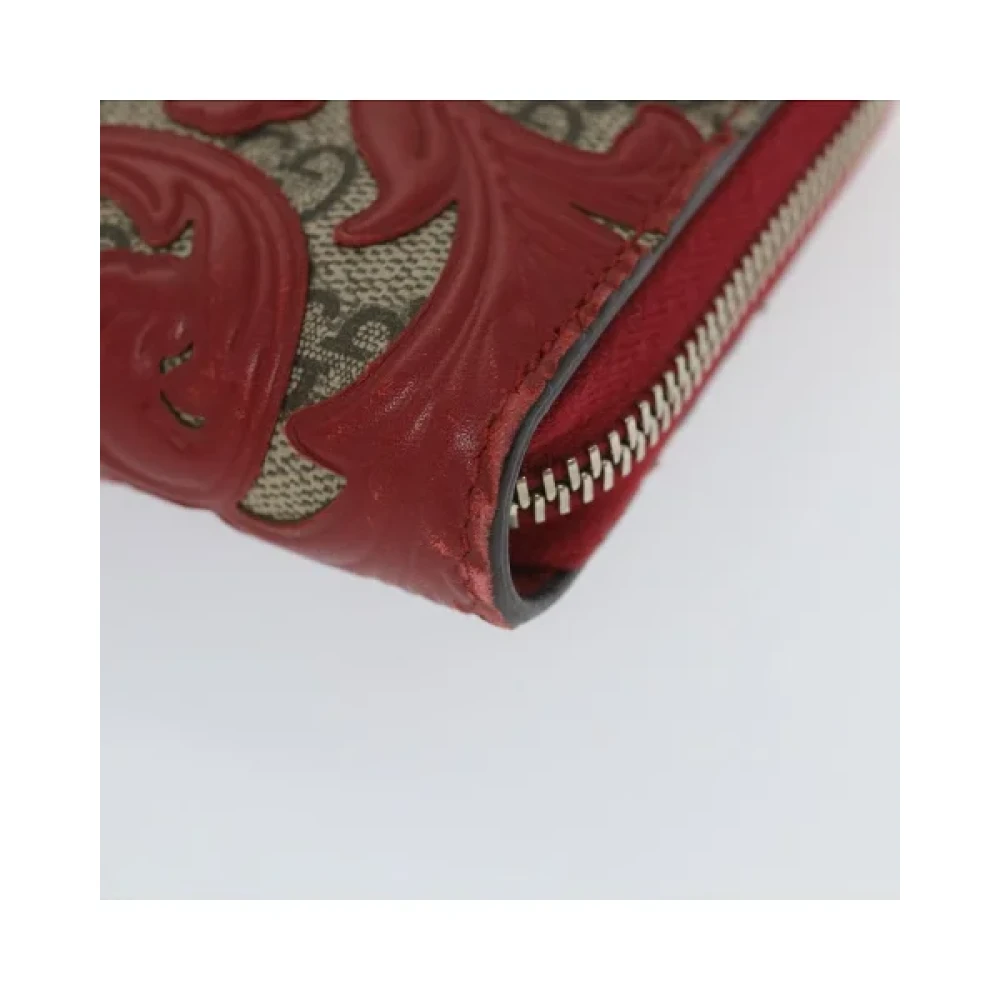 Gucci Vintage Pre-owned Leather wallets Red Dames
