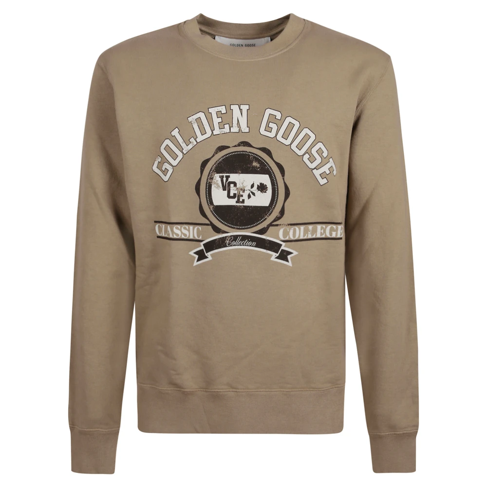 Golden Goose Men's Golden/Beige Goose Sweaters